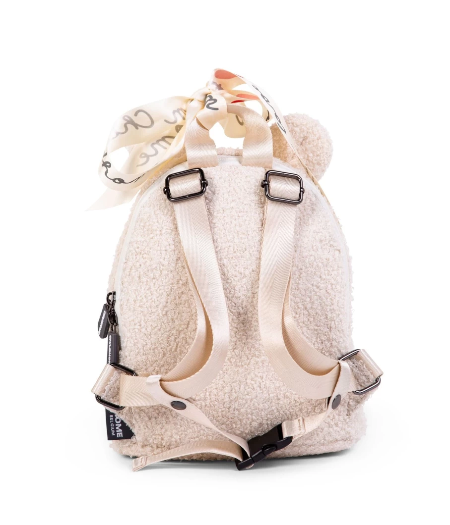 Childhome Teddy Bear Backpack for Kids - My First Cute & Soft Toddler Bag