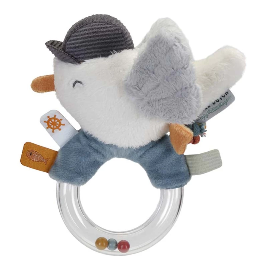Little Dutch Sailors Bay Baby Rattle Ring - Teether Toy for Infants