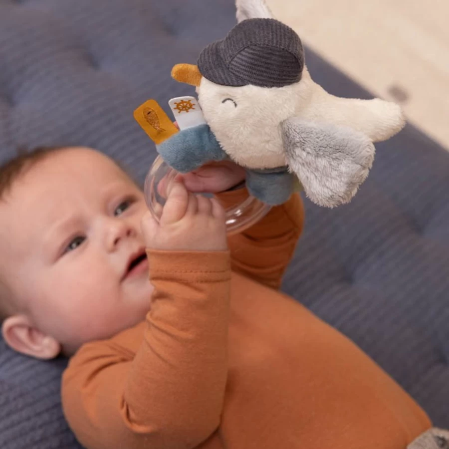 Little Dutch Sailors Bay Baby Rattle Ring - Teether Toy for Infants
