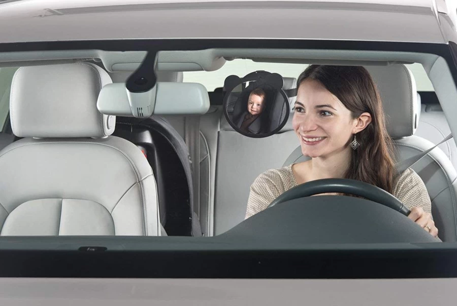 Maxi Cosi Baby Car Mirror - Safe Rear-Facing Travel Mirror for Infant and Toddler Backseat Visibility