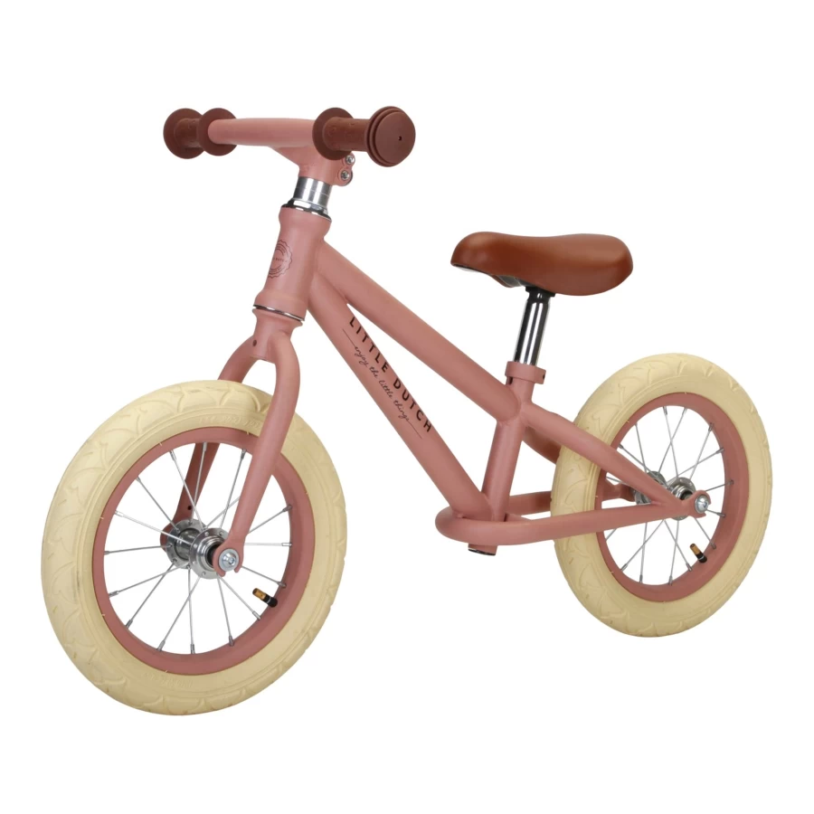 Little Dutch Balance Bike for Kids - Premium Wooden Toddler Bike with Adjustable Seat