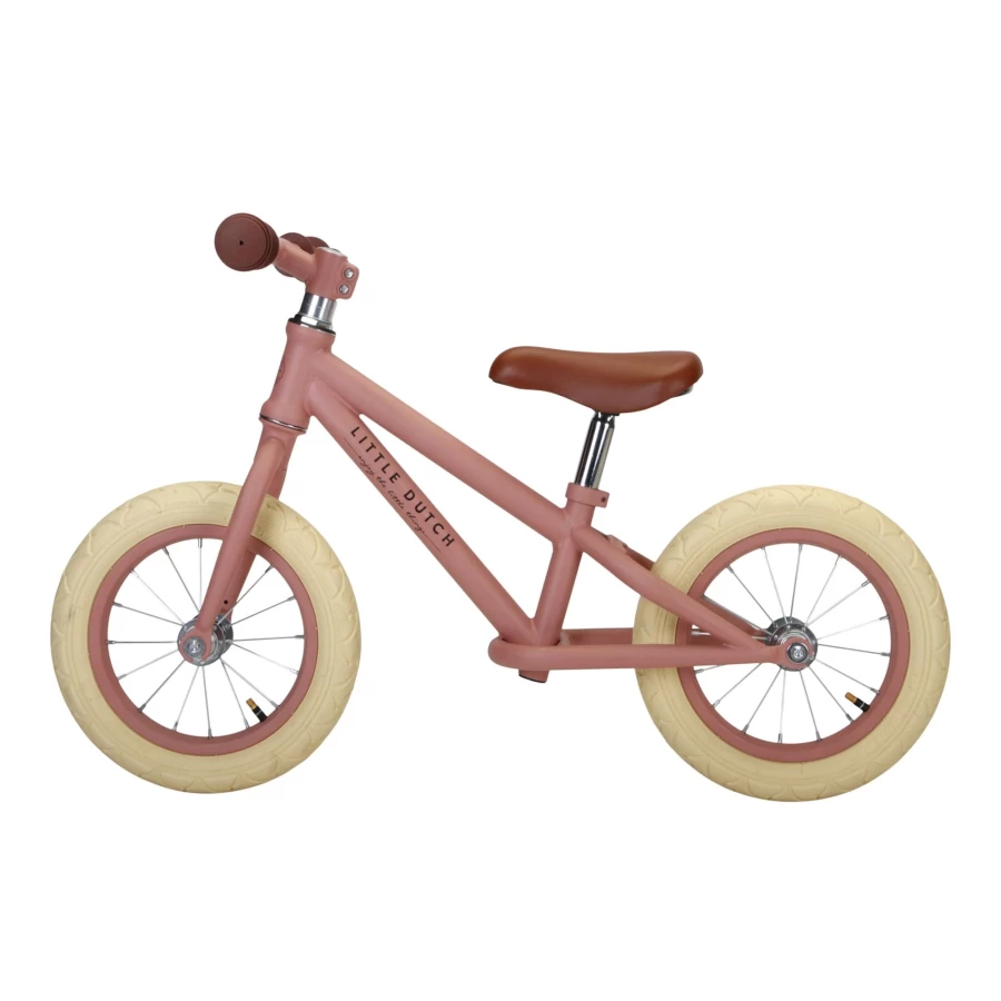 Little Dutch Balance Bike for Kids - Premium Wooden Toddler Bike with Adjustable Seat
