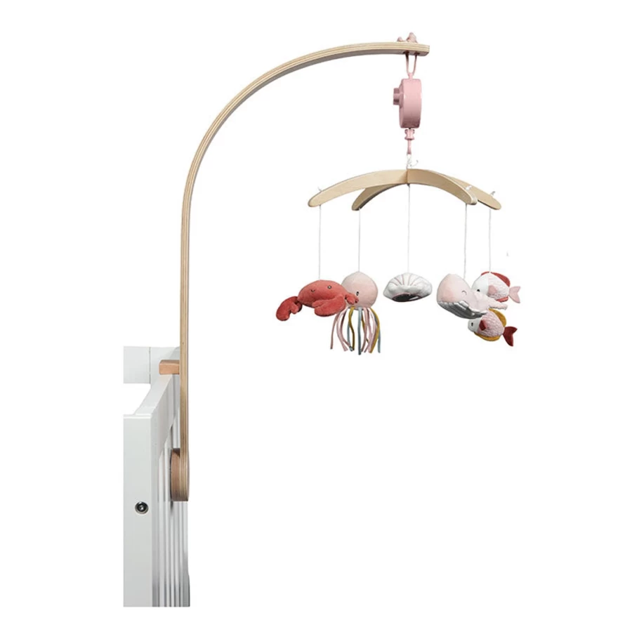 Little Dutch Music Mobile - Natural Wooden Baby Crib Toy with Gentle Melodies