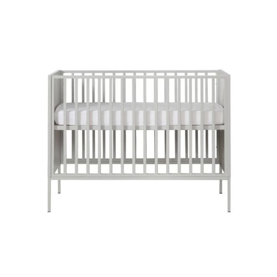 Kidsmill Amy Cot Bed for Toddlers 120 x 60 cm - Portable Baby Cot with Mattress