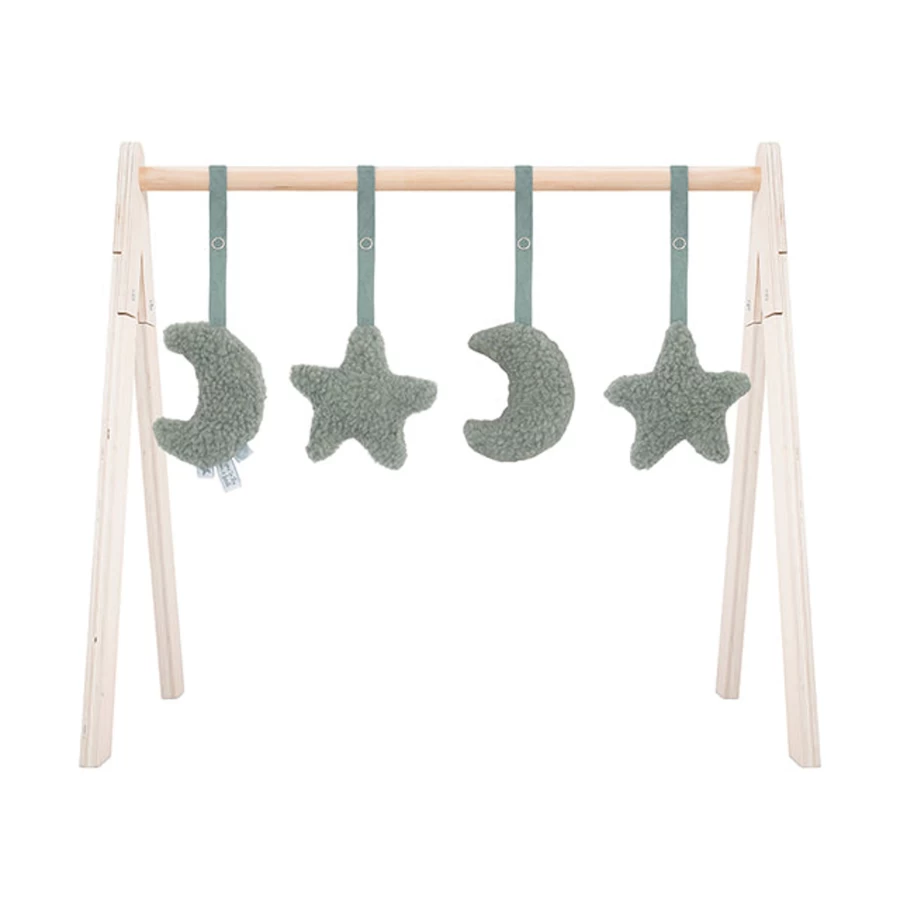 Jollein Baby Gym Toys for Newborns - Soft Playmat with Hanging Toys, Sensory Activity Gym for Infant Development, Foldable & Portable