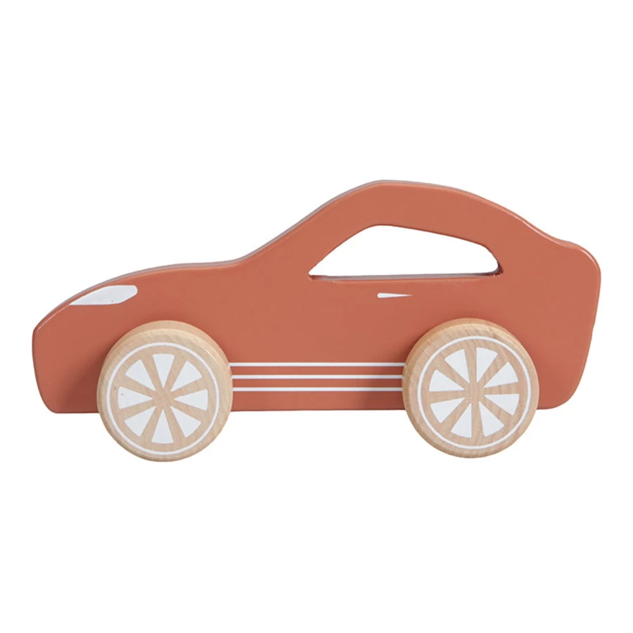 Little Dutch Wooden Toy Car - Premium Handmade Auto for Kids