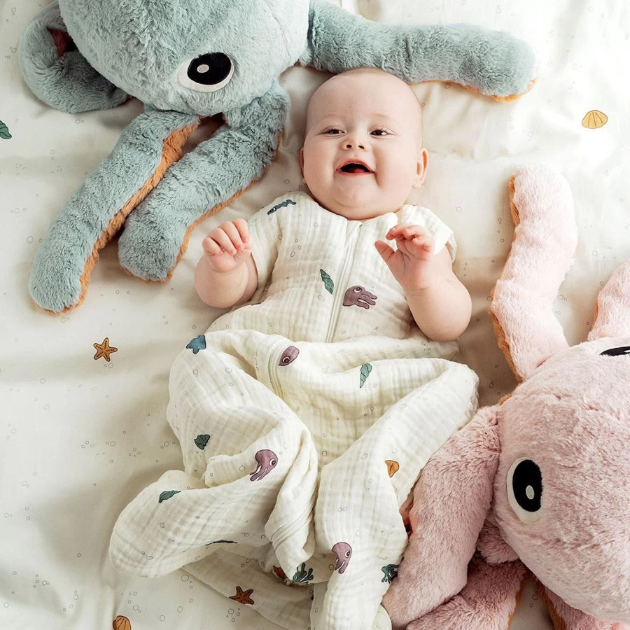 Done by Deer Blue Jelly Cuddle Friend - Soft Plush Toy for Babies & Kids
