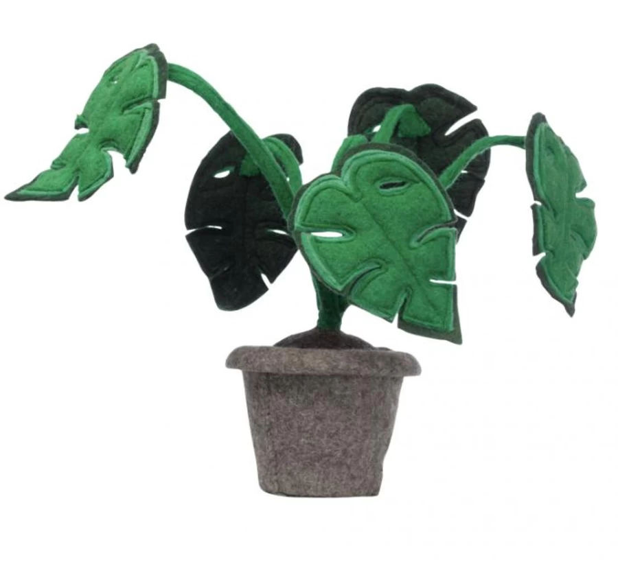 Kids Depot Felt Plant Set - Soft Felt Artificial Plants for Kids Room Decor, DIY Crafts, and Educational Play