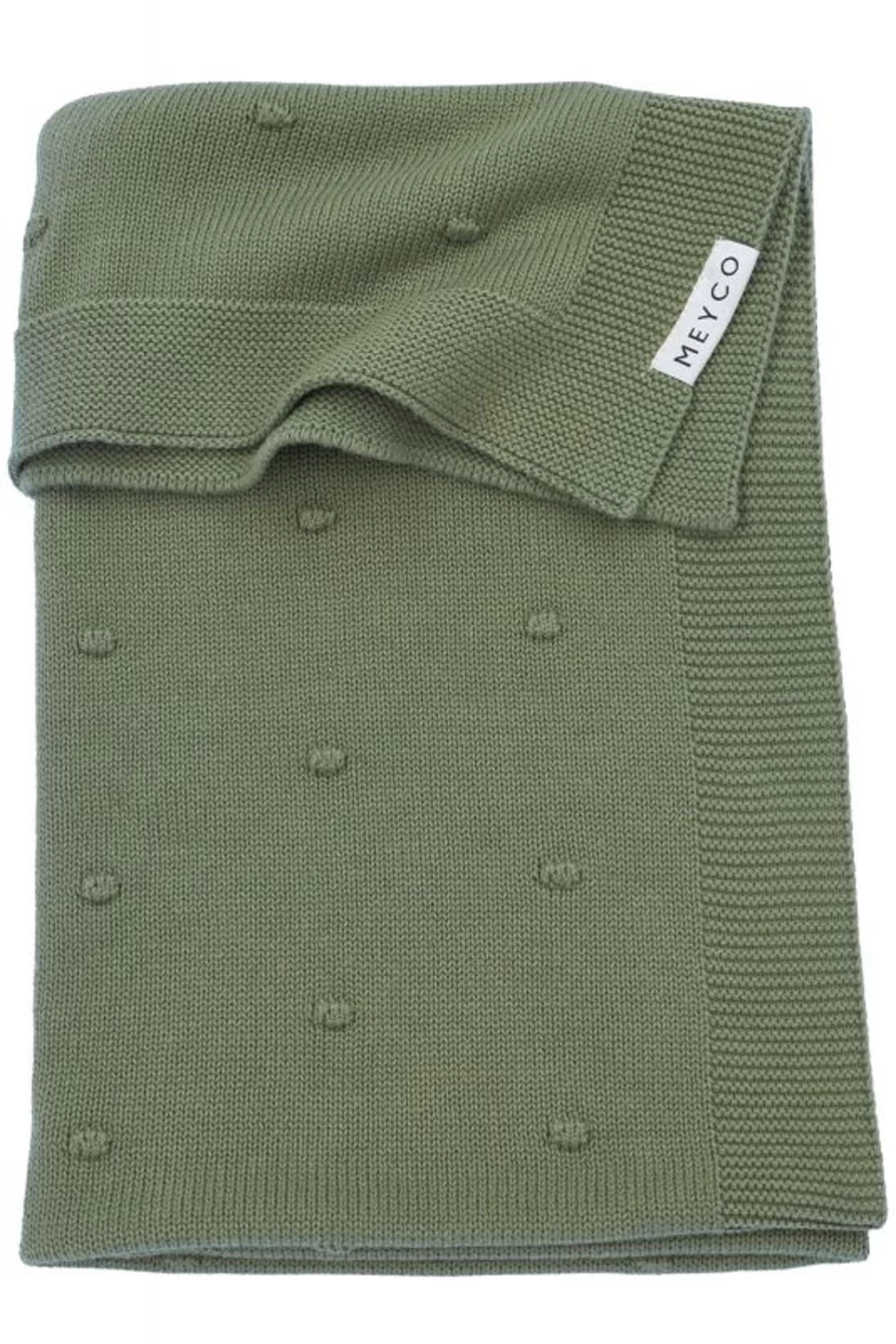 Meyco Mini Knot Fleece Blanket 75x100 cm Soft Cozy Throw for Bed Couch Decor