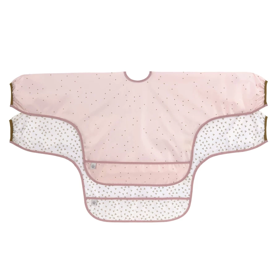 Lässig 2-Pack Long Sleeve Baby Bibs – Soft & Absorbent Feeding Bibs for Infants