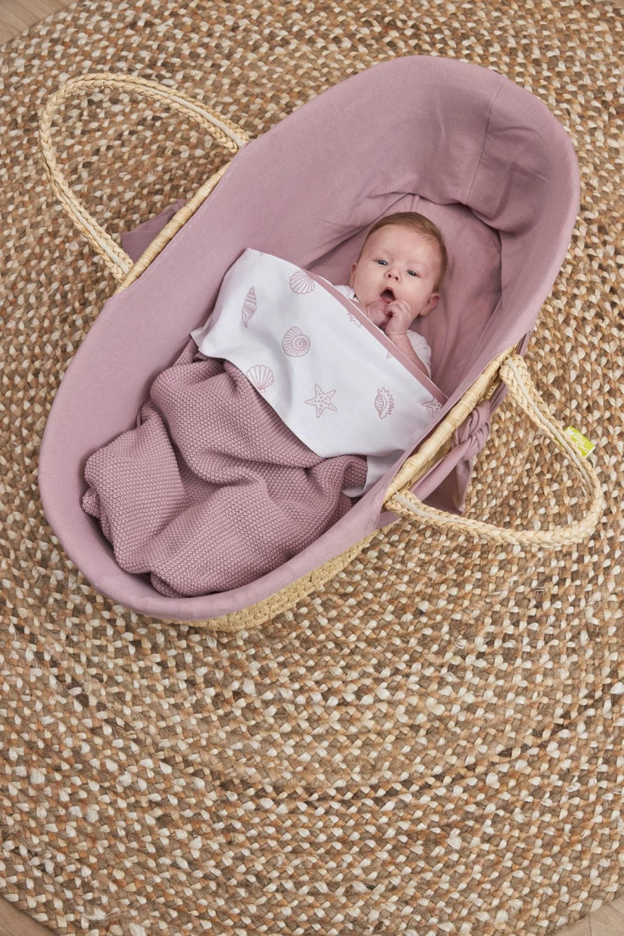Meyco Organic Cotton Mini Relief Blanket 100x150 cm - Soft & Hypoallergenic Baby Blanket