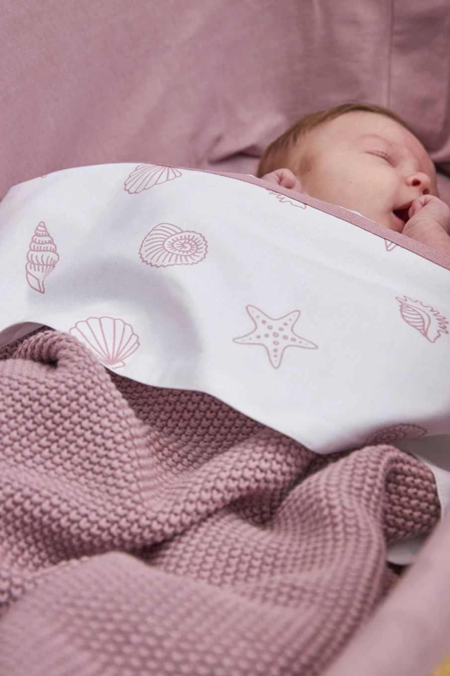 Meyco Organic Cotton Mini Relief Blanket 100x150 cm - Soft & Hypoallergenic Baby Blanket