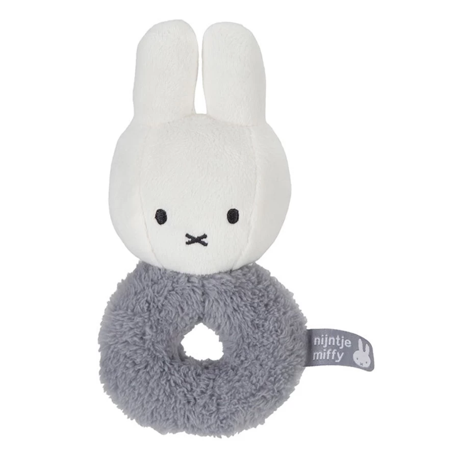 Little Dutch Miffy Rattle Soft Fluffy Baby Toy