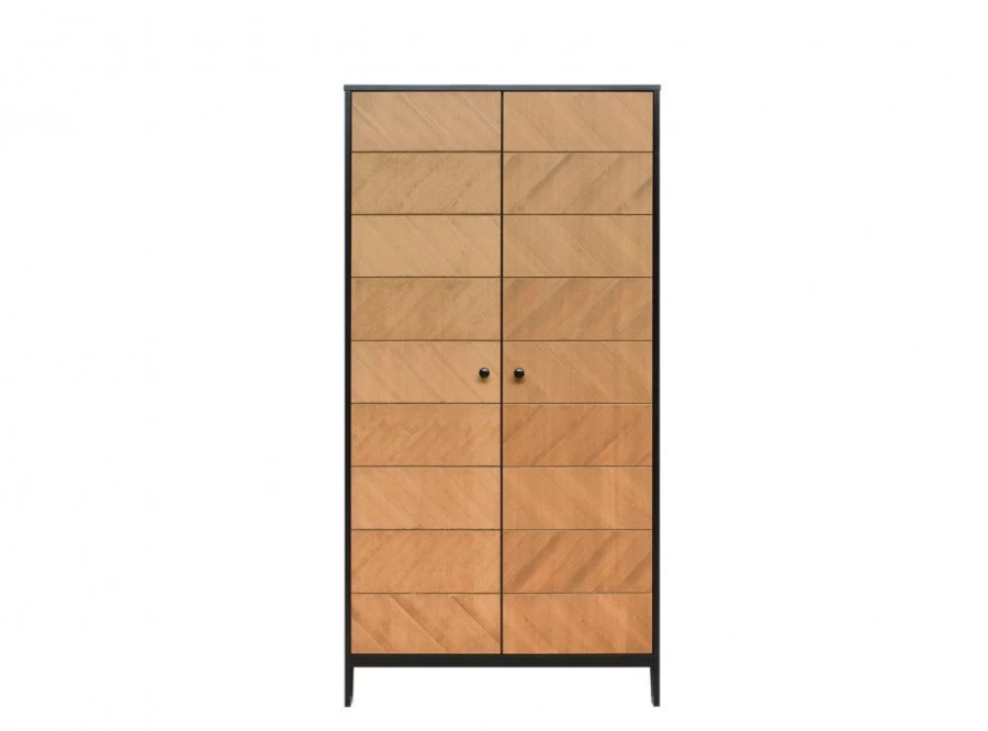 Bopita Vintage Honey 2 Door Wardrobe - Classic Wooden Storage Cabinet for Bedroom