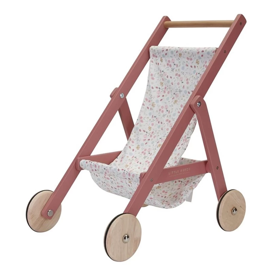 Little Dutch Doll Stroller - Flowers & Butterflies Design for Kids