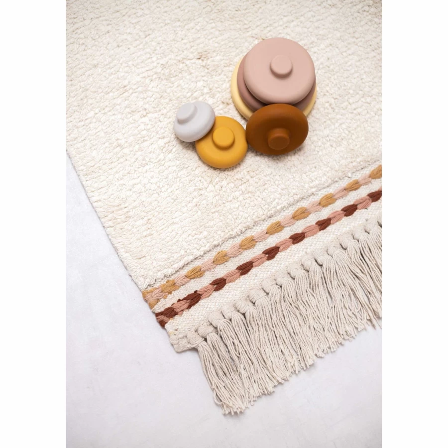 Tapis Petit Sophie Natural Handmade Rug 170 x 120 cm - Soft Wool Living Room Carpet