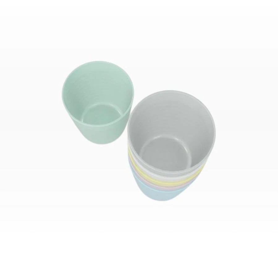 Ikea Kalas Reusable Plastic Cups 6-Pack Set for Kids, Dishwasher Safe, Assorted Colors