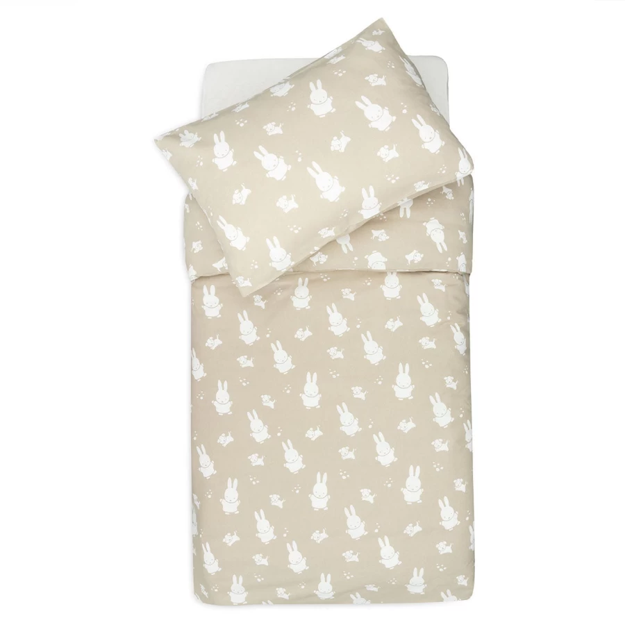 Jollein Miffy & Snuffy Duvet Cover Set 100x140 cm - Soft Kids Bedding Collection