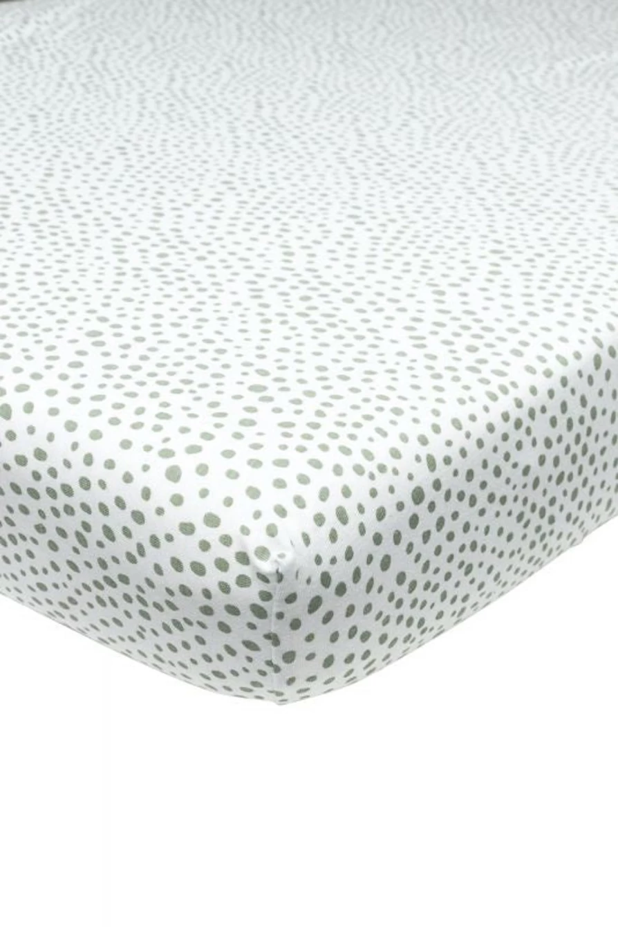 Meyco White Jersey Fitted Sheet 40 x 80 cm Soft Stretchable Bed Sheet