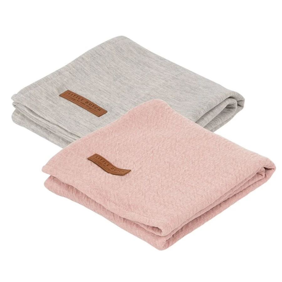 Little Dutch Swaddle Blanket 70x70 cm - Soft Baby Wrap for Newborns