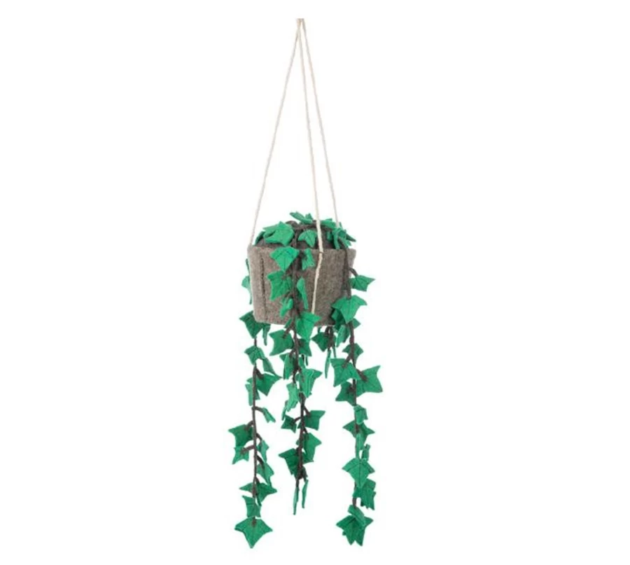 Kids Depot Hanging Plant for Home Decor - KD Indoor/Outdoor Hanging Basket with Chain, Perfect for Gardens, Patios, and Balconies