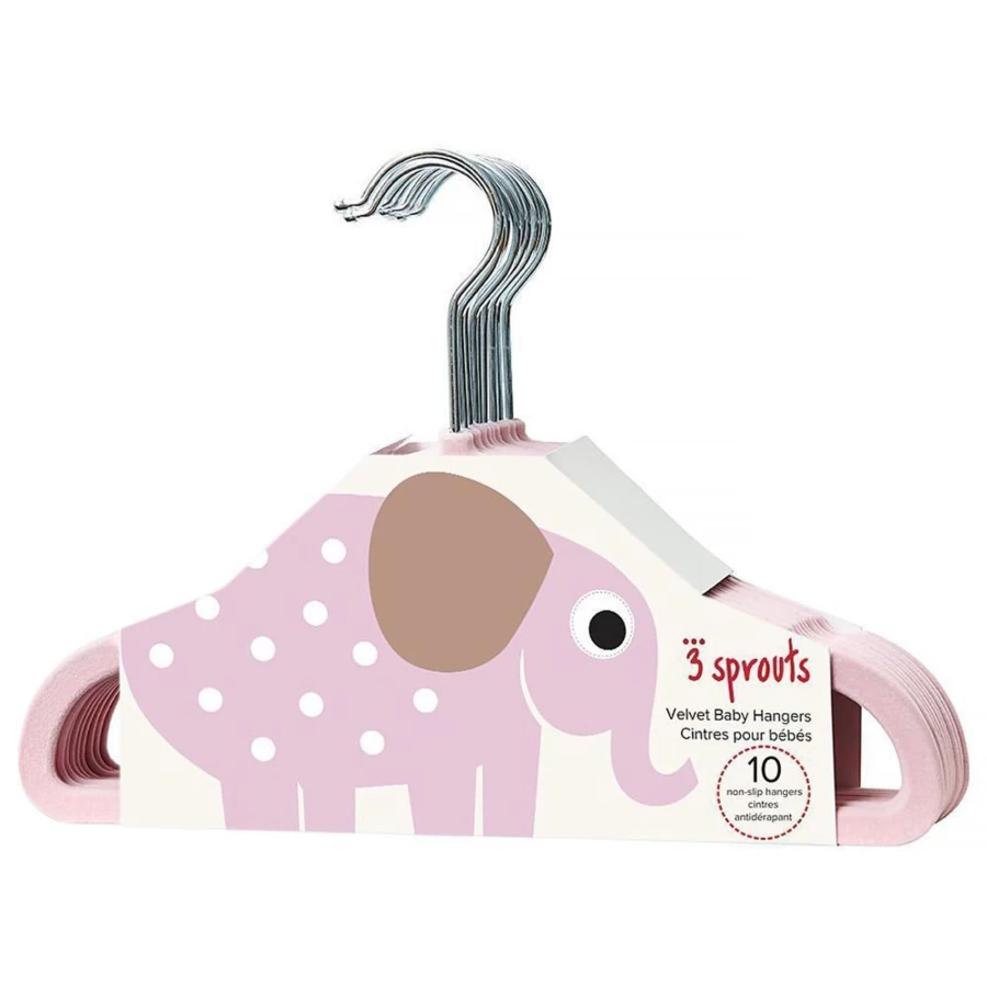 3Sprout Space-Saving Closet Hanger Set - Durable, Non-Slip Hangers for Organized Wardrobe