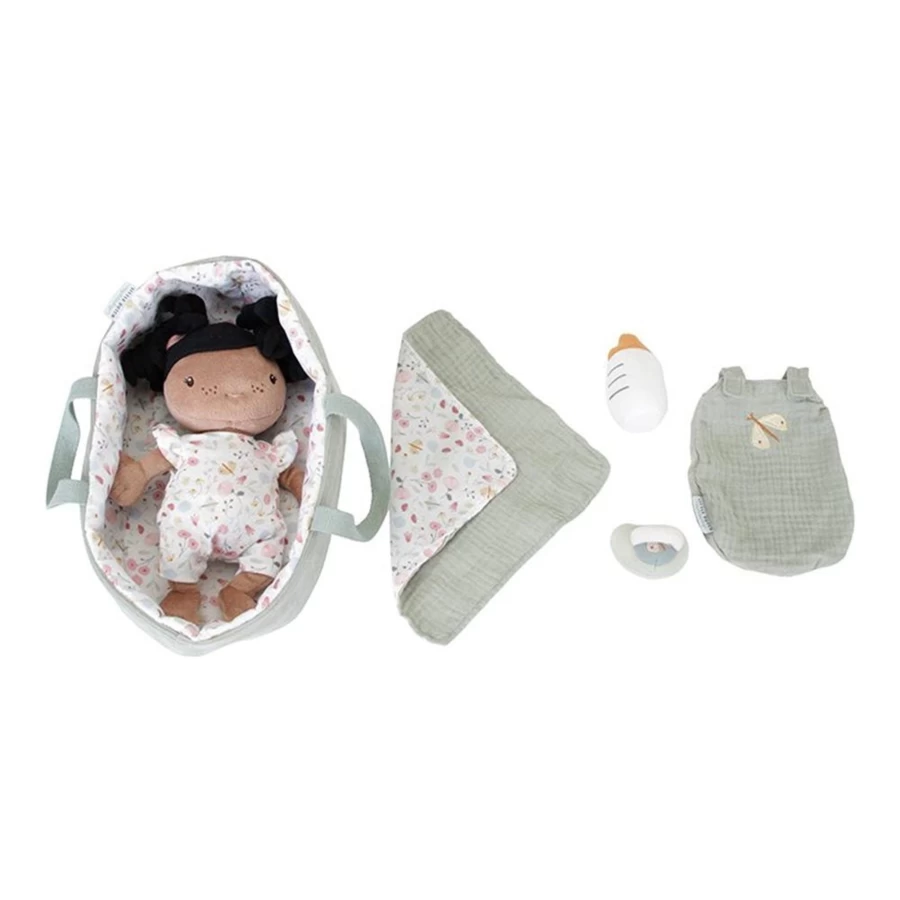 Little Dutch Babydoll Dress with Floral and Butterfly Print - Ld Evi Collection