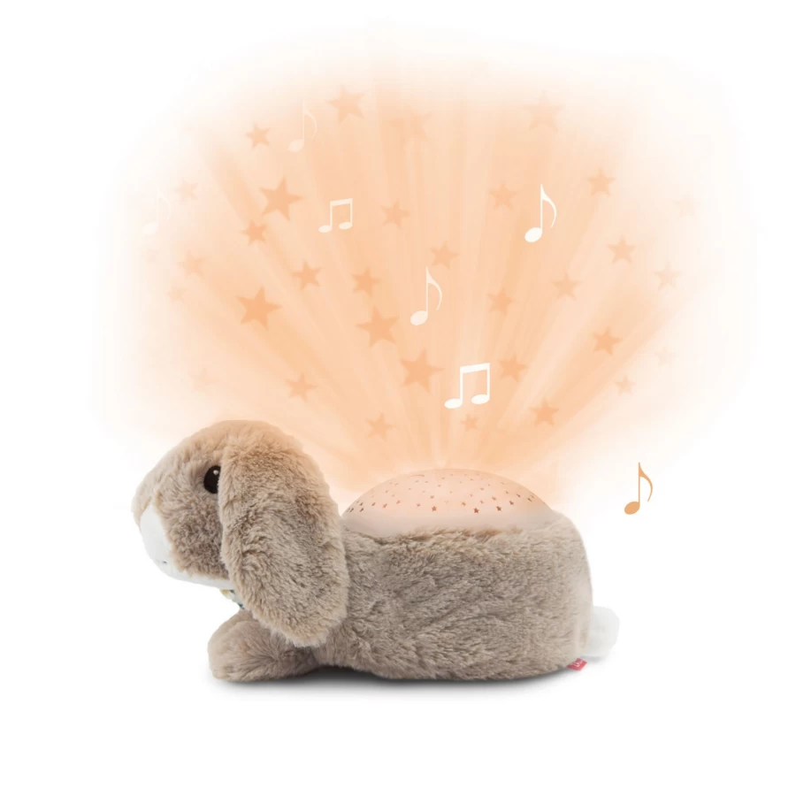 Zazu Ruby The Rabbit Star Projector Night Light for Kids Nursery Decor