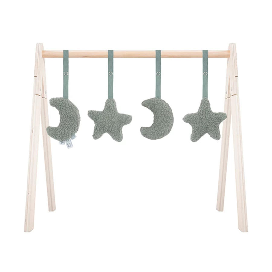 Jollein Baby Gym Toys for Newborns - Soft Playmat with Hanging Toys, Sensory Activities for Infant Development