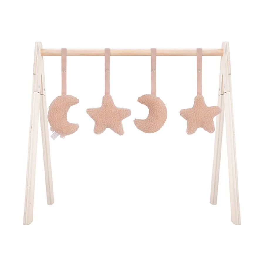 Jollein Baby Gym Toys for Newborns - Soft Playmat with Hanging Toys, Sensory Activities for Infant Development