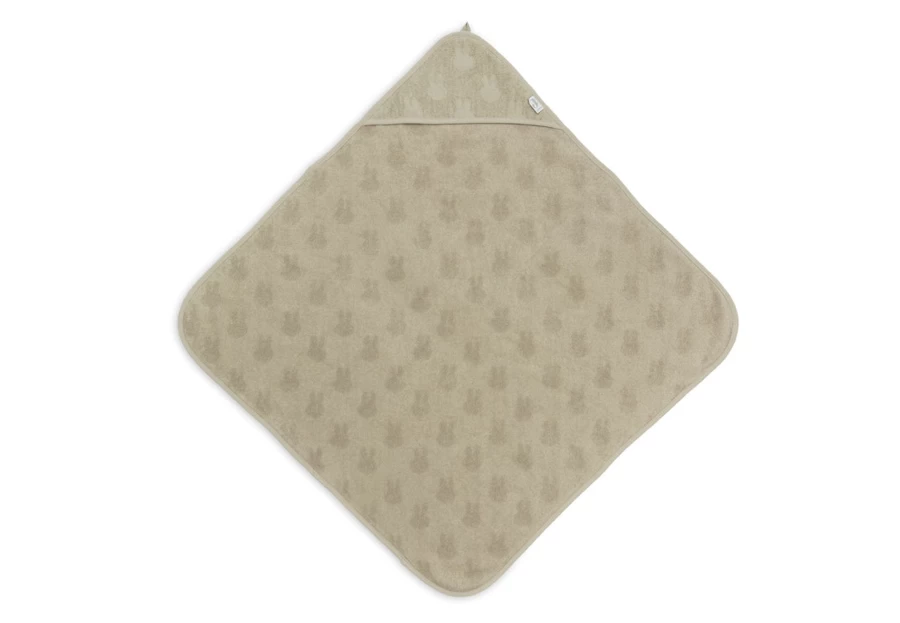 Jollein Miffy Bunny Hooded Bath Cape for Kids - Soft Terry Cloth 75x75 cm, Cute Baby Towel Poncho