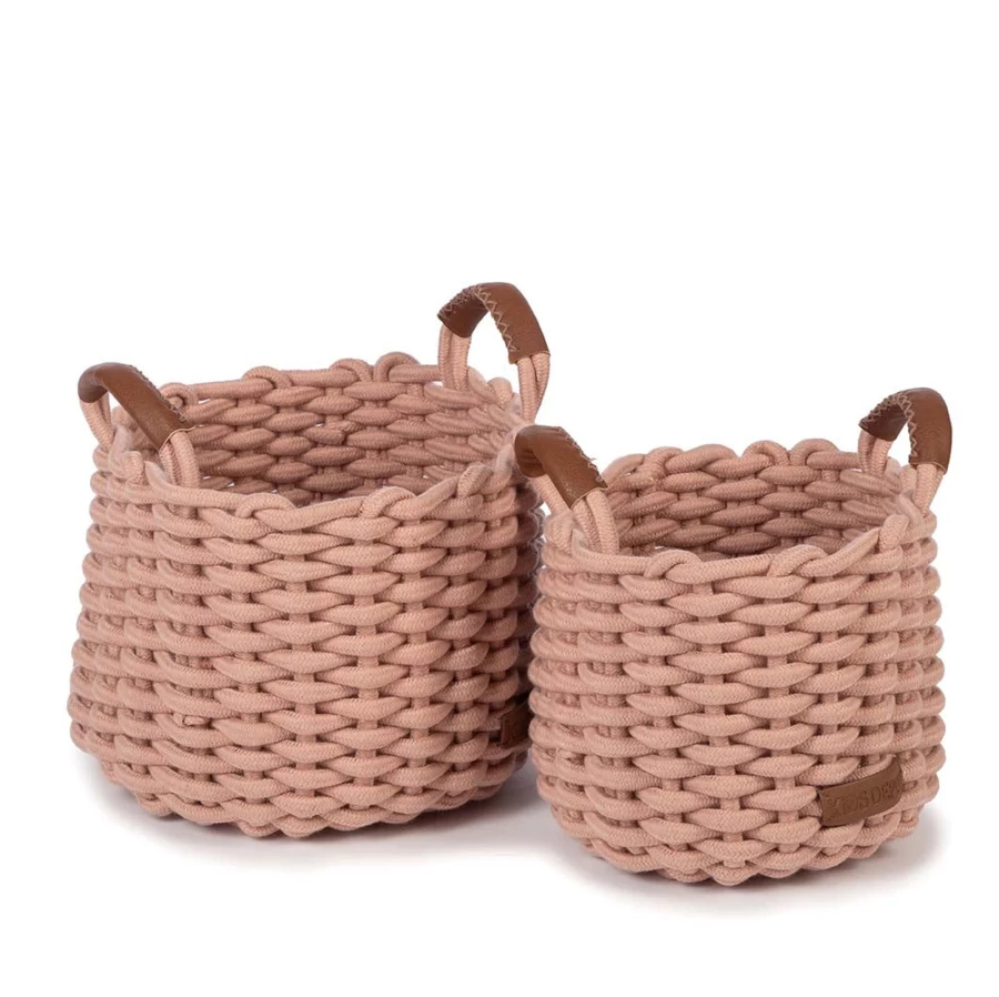 Kids Depot Korbo Medium Basket Set of 2 - Durable Storage Baskets for Organizing Toys, Clothes & More