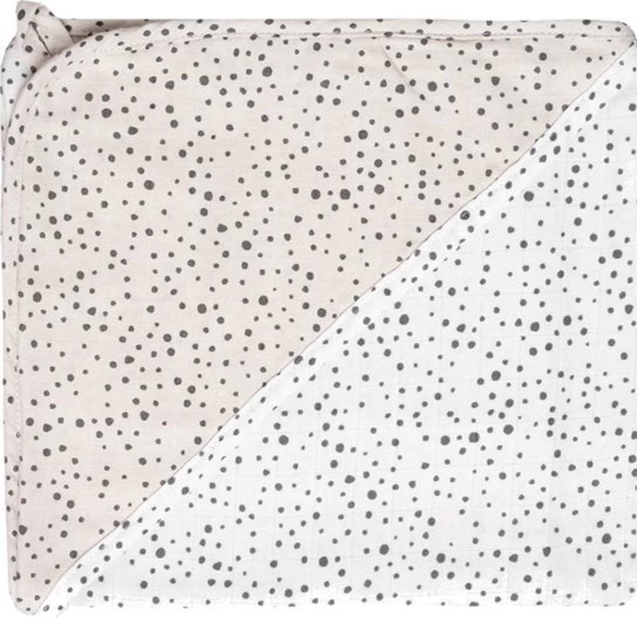 Bébéjou Baby Muslin Bath Cape - Soft Hooded Towel for Infants & Toddlers