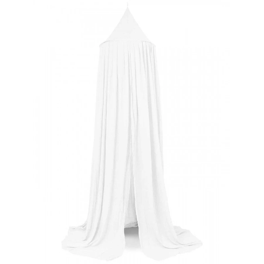 Jollein Vintage 245cm Hanging Canopy Bed Curtain - Boho Chic Drapes for Bedroom Decor