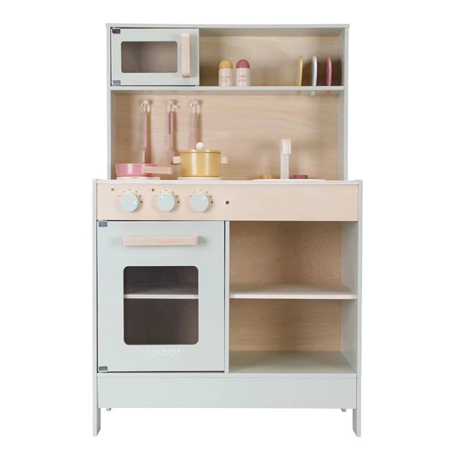 Little Dutch Play Kitchen in Mint - FSC Certified Wooden Toy for Kids