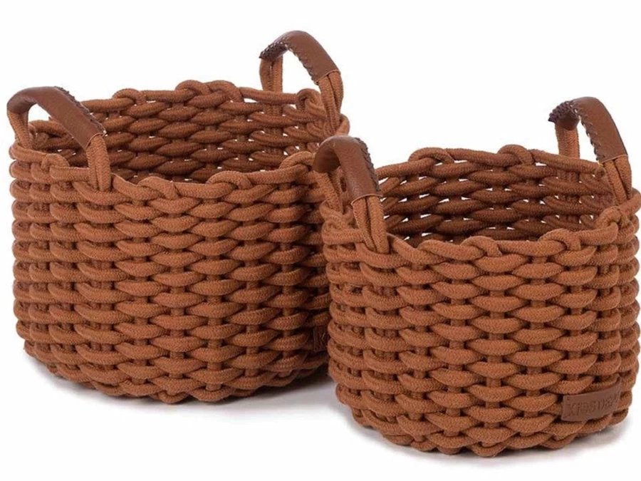 Kids Depot Korbo Medium Basket Set of 2 - Durable Storage Baskets for Organizing Toys, Clothes & More