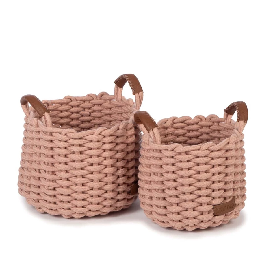 Kids Depot Korbo Medium Basket Set of 2 - Durable Storage Baskets for Organizing Toys, Clothes & More