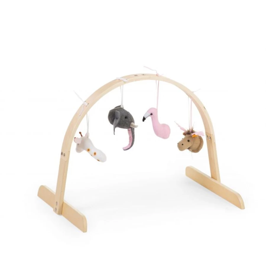 Childhome Natural Wooden Baby Gym - Universal Round Play Gym for Infants