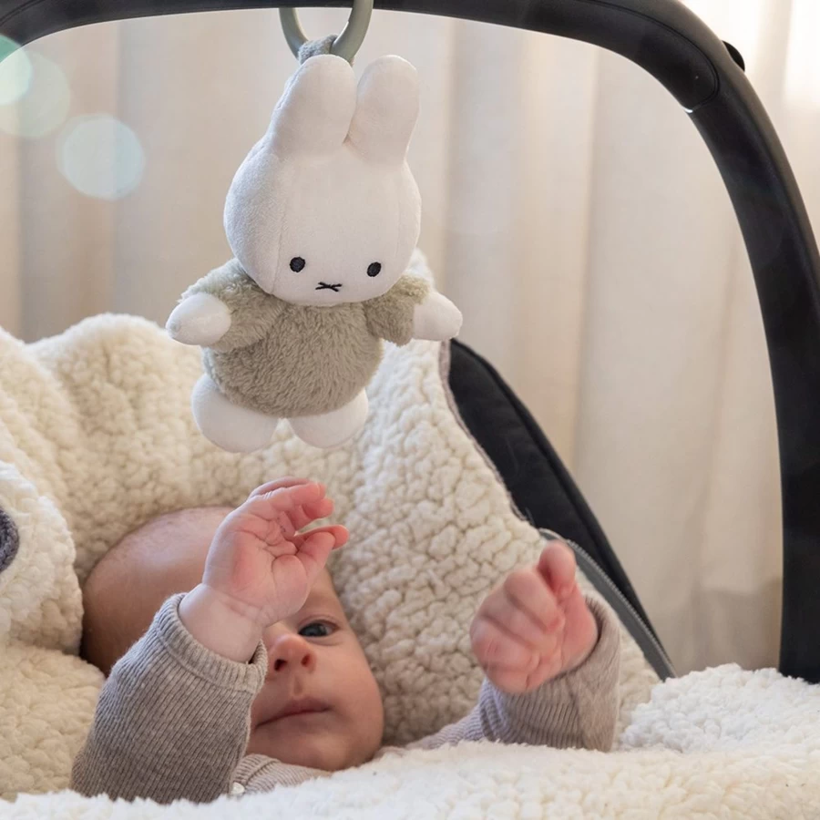 Little Dutch Miffy Vibrating Plush Toy - Soft Fluffy Bunny for Kids