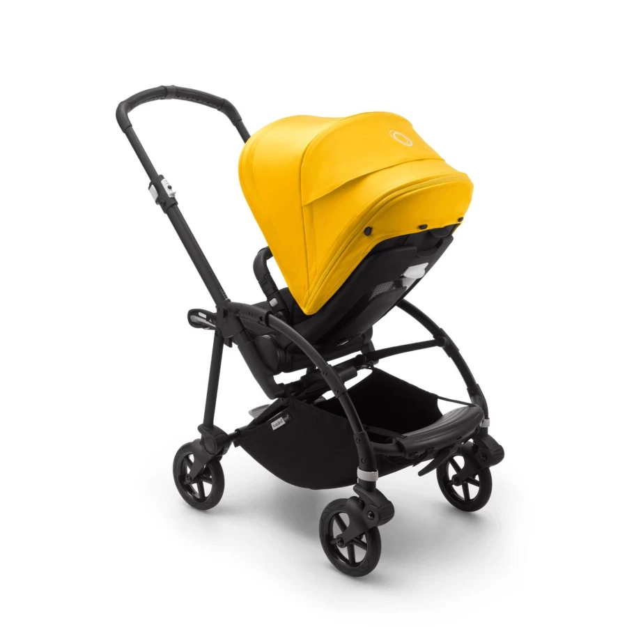 Bugaboo Bee6 Stroller Complete Set in Black and Yellow | Lightweight Compact Travel System