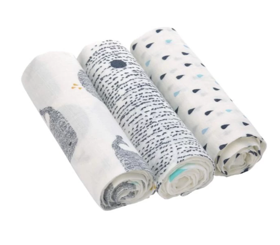 Lässig Heavenly Soft Baby Swaddle Blankets - Premium 3-Pack for Newborns & Infants