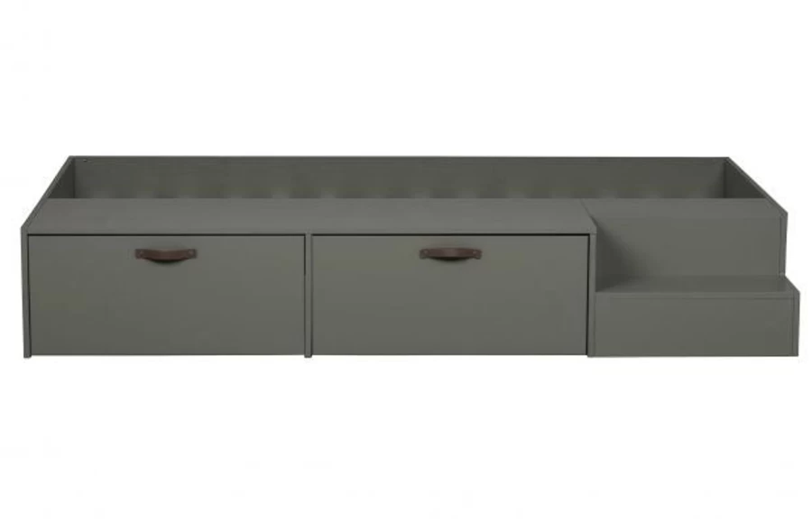 De Eekhoorn Stage Bed with Drawers - 80x200cm Solid Pine Wood Soap Finish