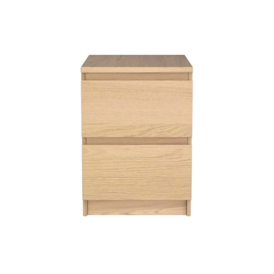 IKEA Malm 2-Drawer Chest - Compact Bedroom Storage Cabinet with Smooth Gliding Drawers