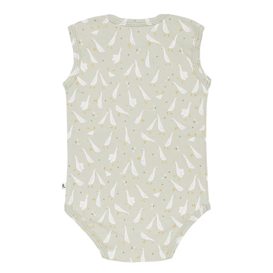 Little Dutch Sleeveless Romper for Child - Size 50/56, Goose Print Design