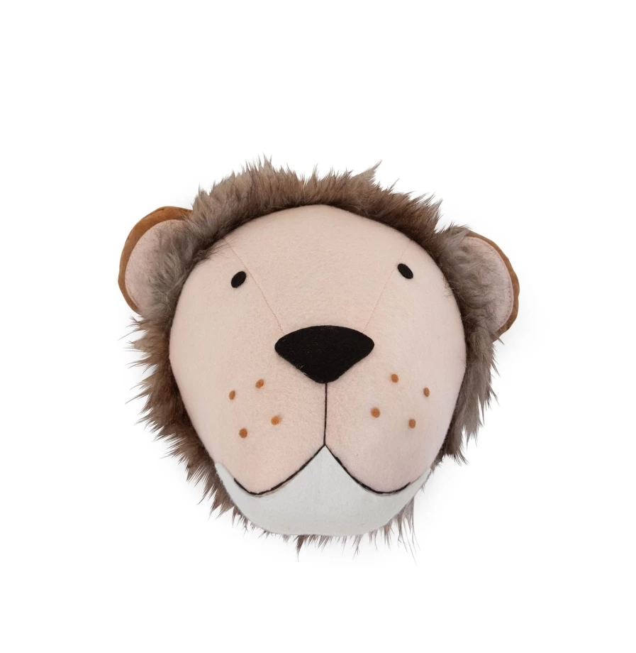 Childhome Lion Felt Wall Trophy for Kids - Decorative Nursery Award