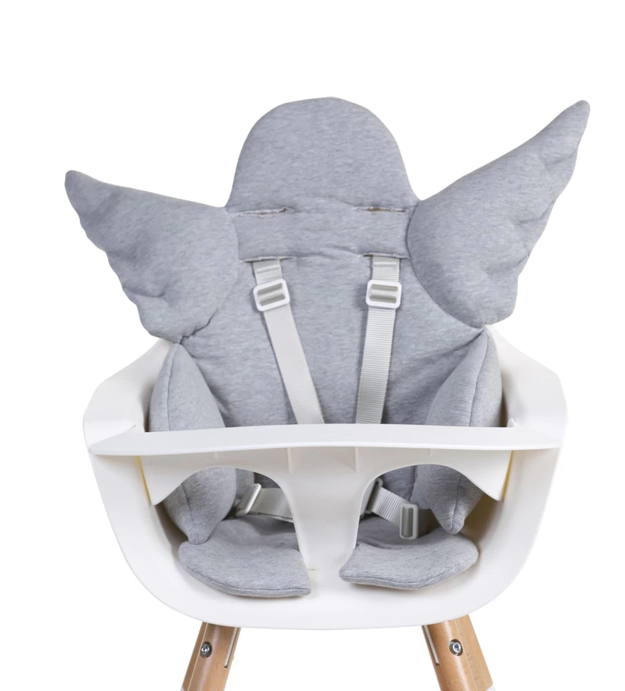 Childhome Evolu Cushion Angel Jersey - Soft Grey Baby Support Pillow for Safe & Comfortable Positioning