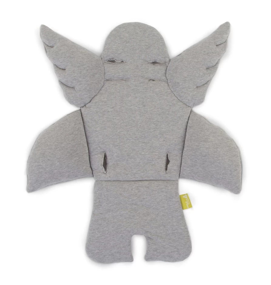 Childhome Evolu Cushion Angel Jersey - Soft Grey Baby Support Pillow for Safe & Comfortable Positioning