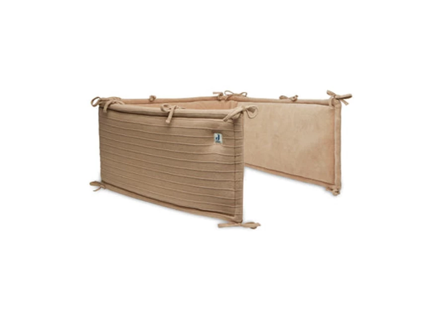 Jollein Pure Knit Baby Cot Bumper | Soft Crib Rail Cover | 35x180 cm Safe Nursery Bedding