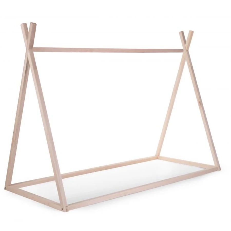 Childhome Kids Teepee Bed Frame - 200x90cm Wooden Playhouse Bed for Children's Room
