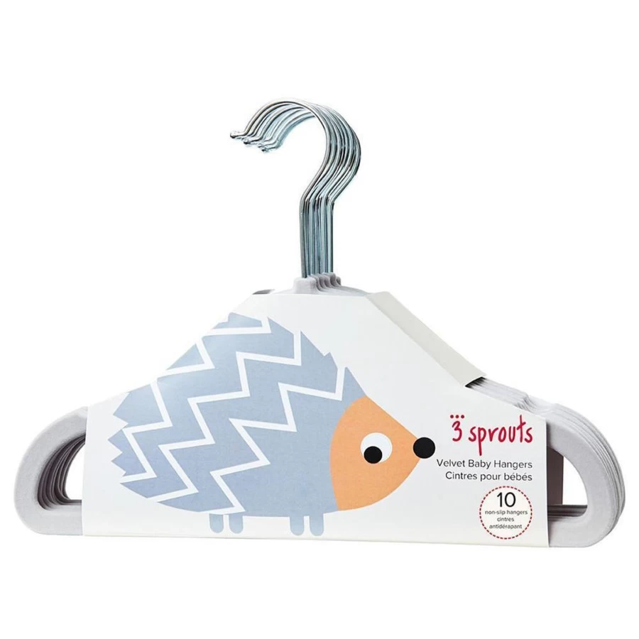 3Sprout Space-Saving Clothes Hanger Set - Durable, Non-Slip, Multi-Use Hangers for Organized Wardrobe